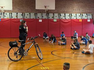 Bike safety program at Lincoln