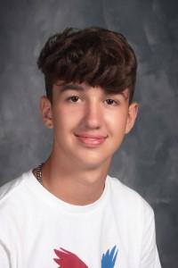 student with white shirt