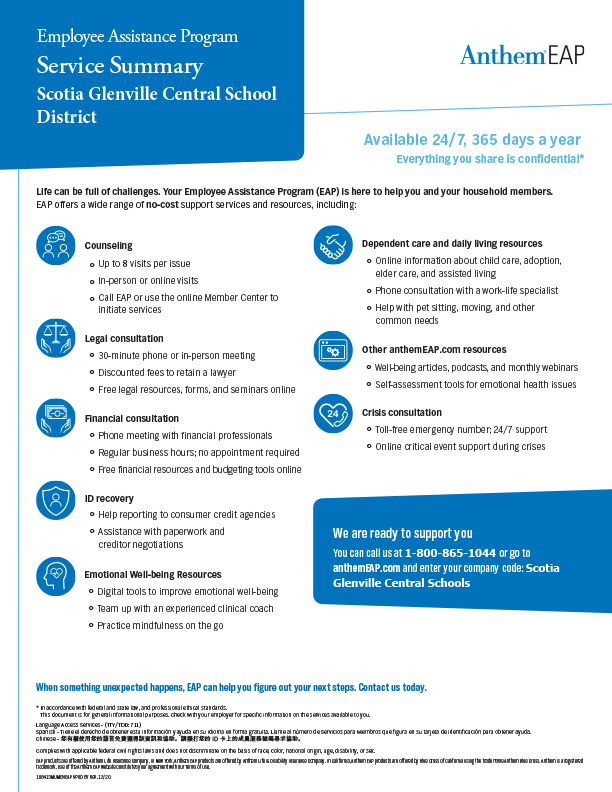 Staff Resources ScotiaGlenville Central School District