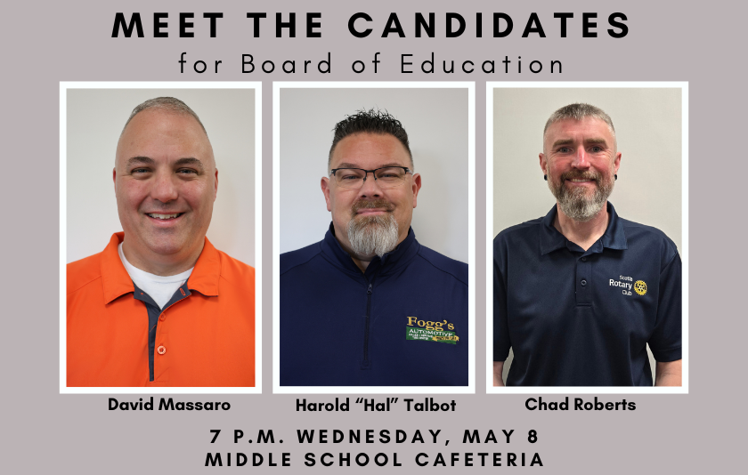 pictures of three board of ed candidates